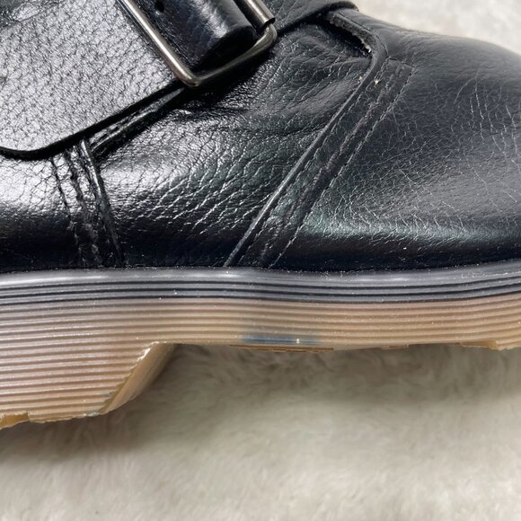 Dr. Martens Men's Black Leather Rocco Ankle Boot Buckle Shoes Size 12M - Picture 13 of 13